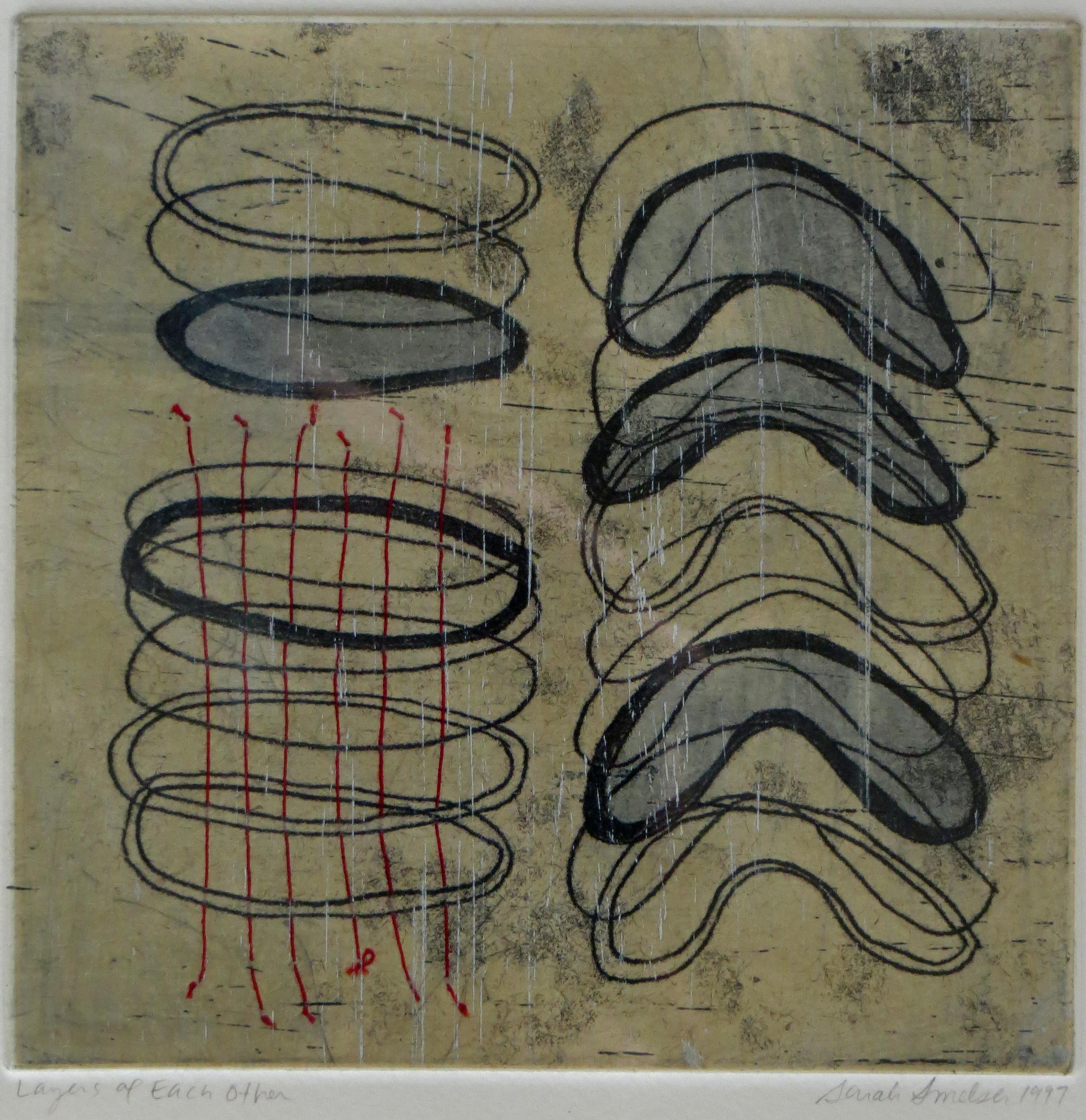 Sarah Smelser Abstract Print - Layers of Each Other