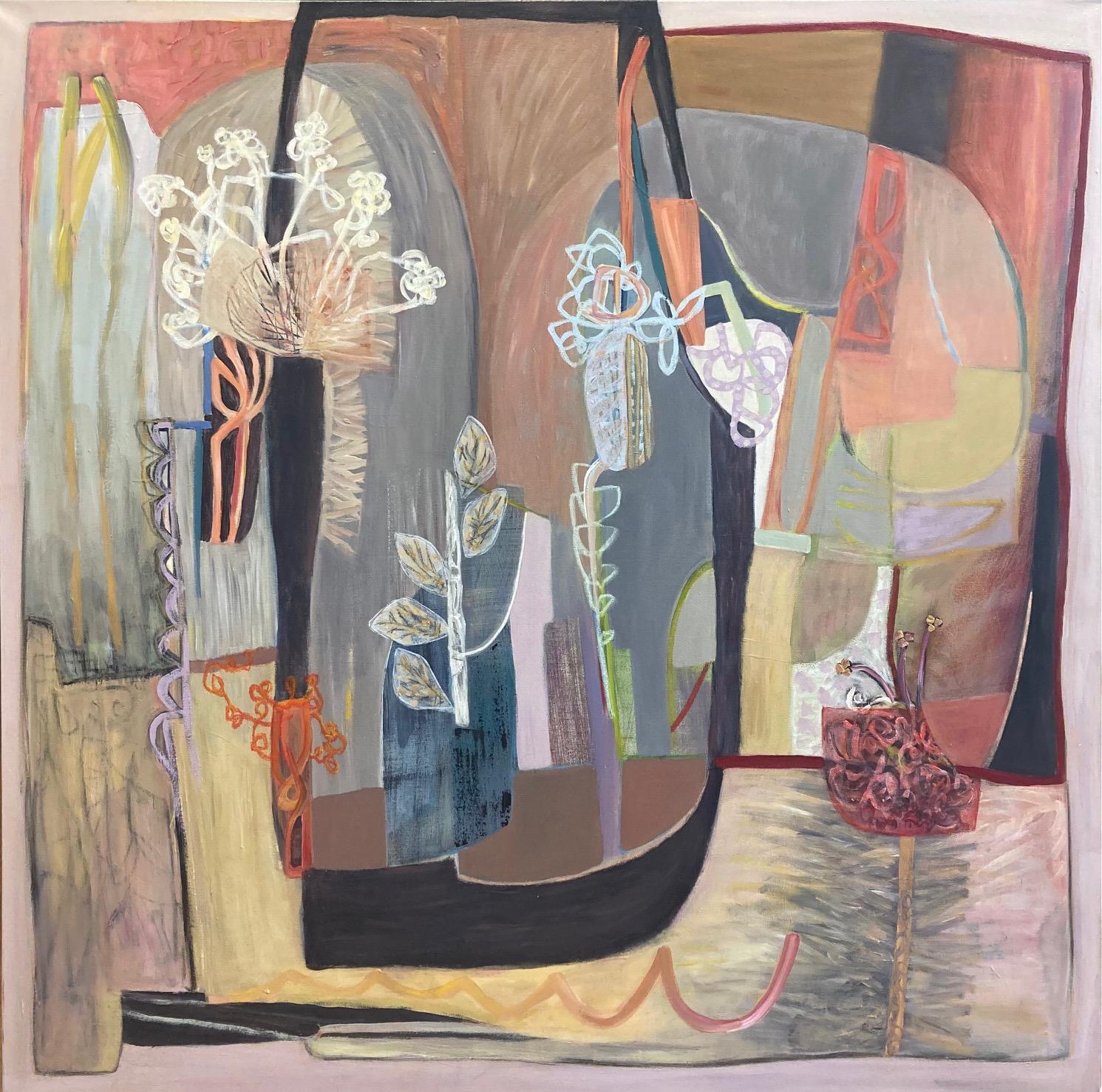 Sarah Van Beckam Abstract Painting - Window Dressing II