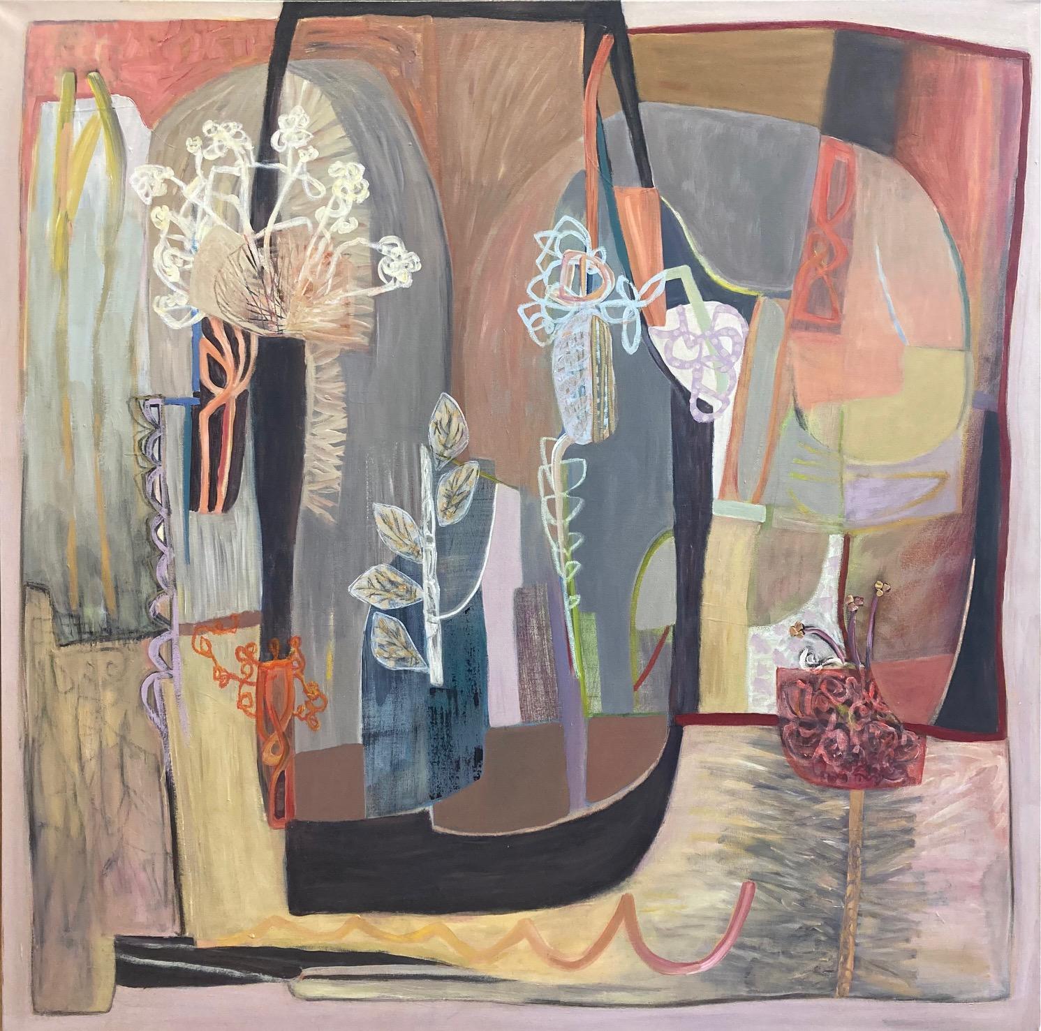Abstract Painting di Sarah Van Beckam - Vestizione della finestra II