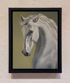 "Triumph" - Realist Equine Portrait, Oil Painting on Panel