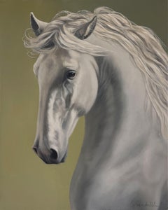 "Triumph" - Realist Equine Portrait, Oil Painting on Panel