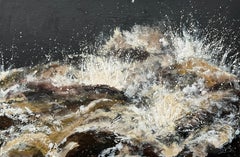 Stromschnellen und Wasserfälle am Fluss im Yorkshire Dales-Nationalpark, England