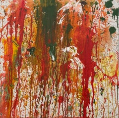 Vibrant Colourful Contemporary Abstract Expressionism, Acrylic on Canvas, 2026