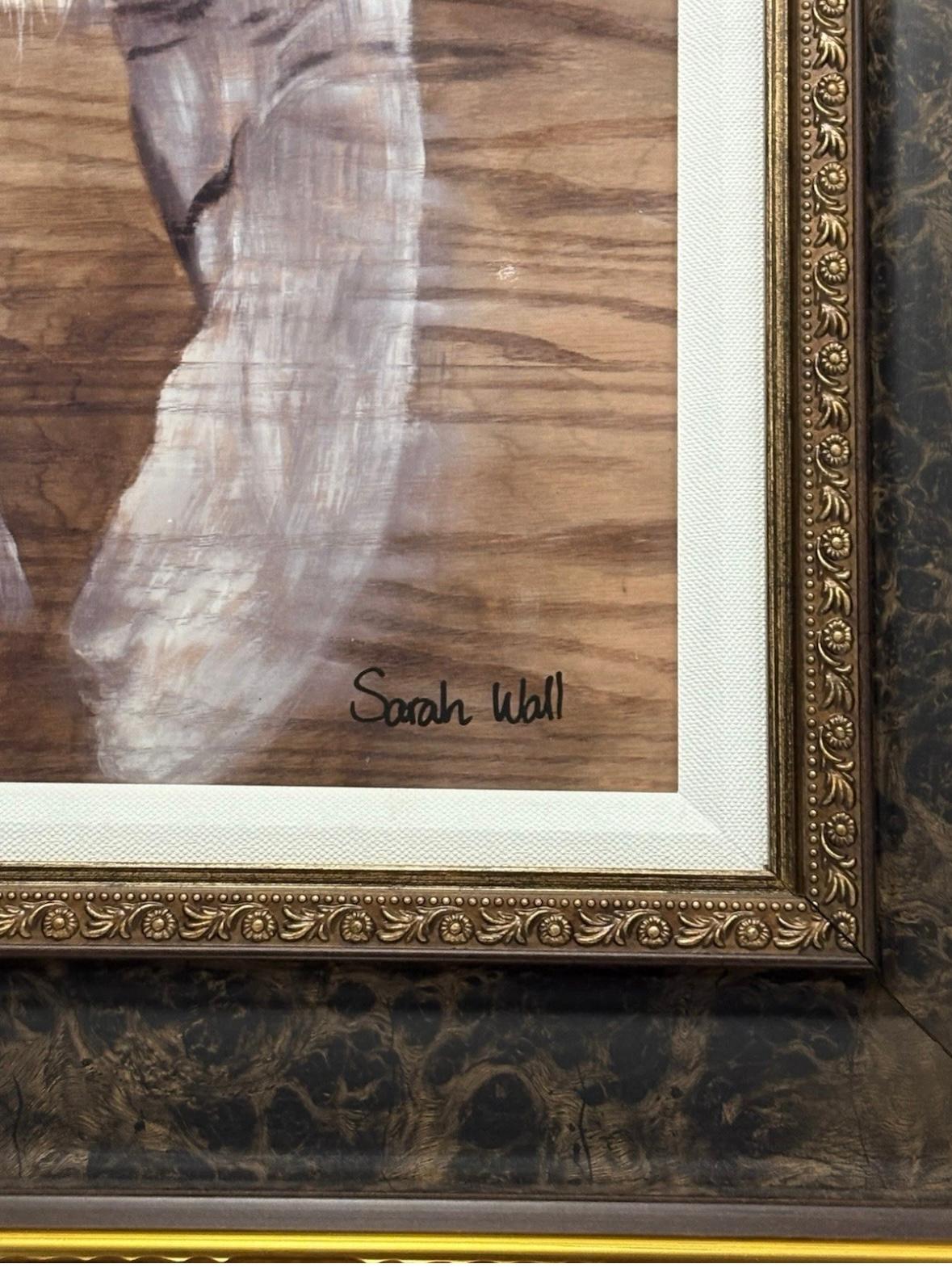 Sarah Wall Farbstoffsublimation auf Holz siehe meine wahren Farben . In gutem Zustand Maße 34x31