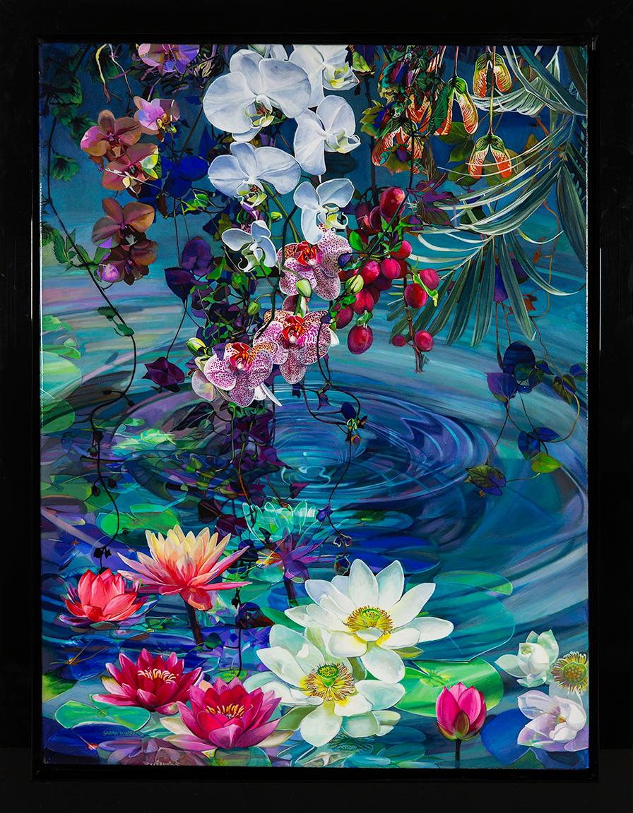 Pool Waterlily - Painting de Sarah Warren