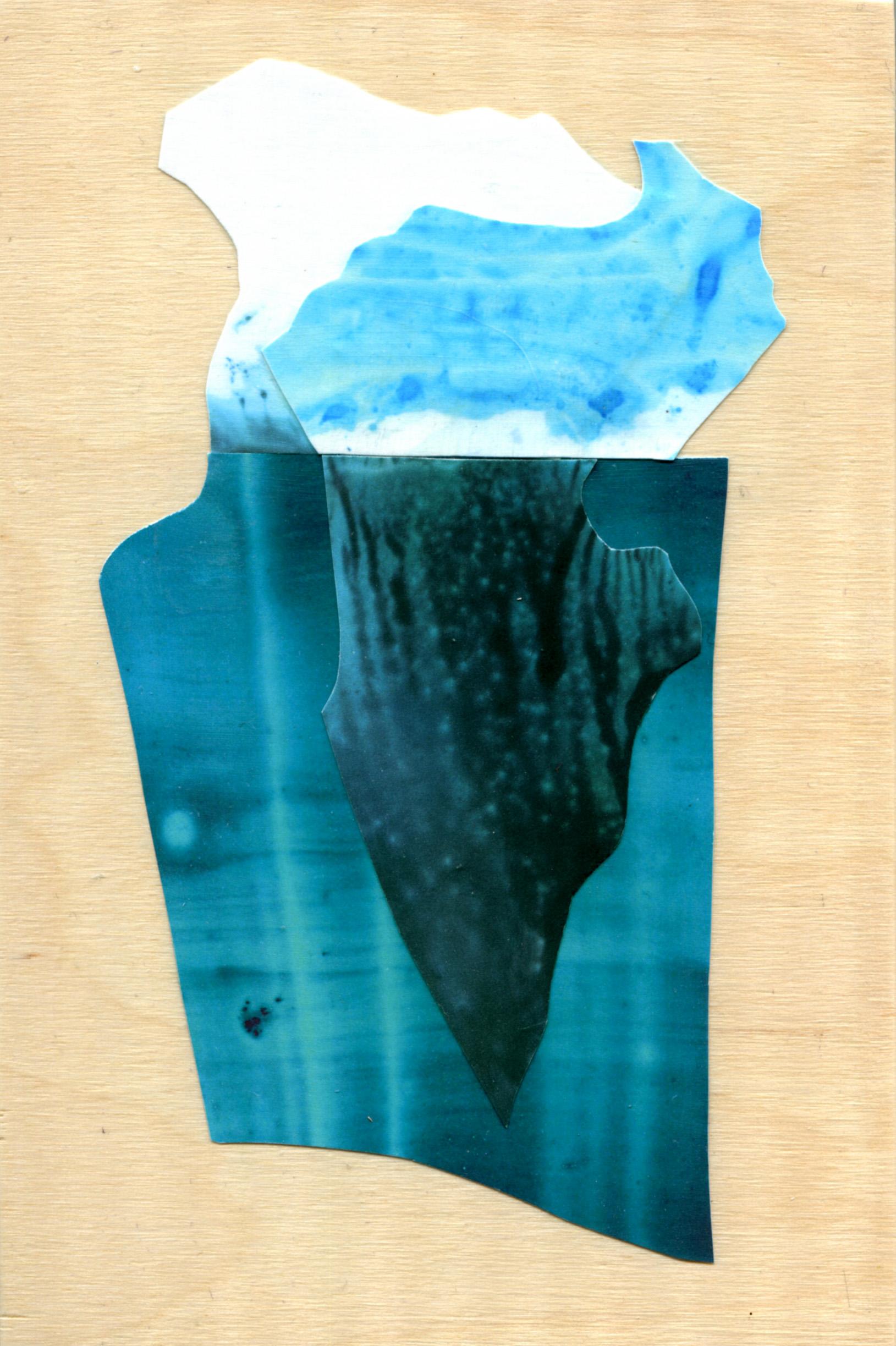 Iceberg 10 - Mixed Media Art by Sarah Winkler