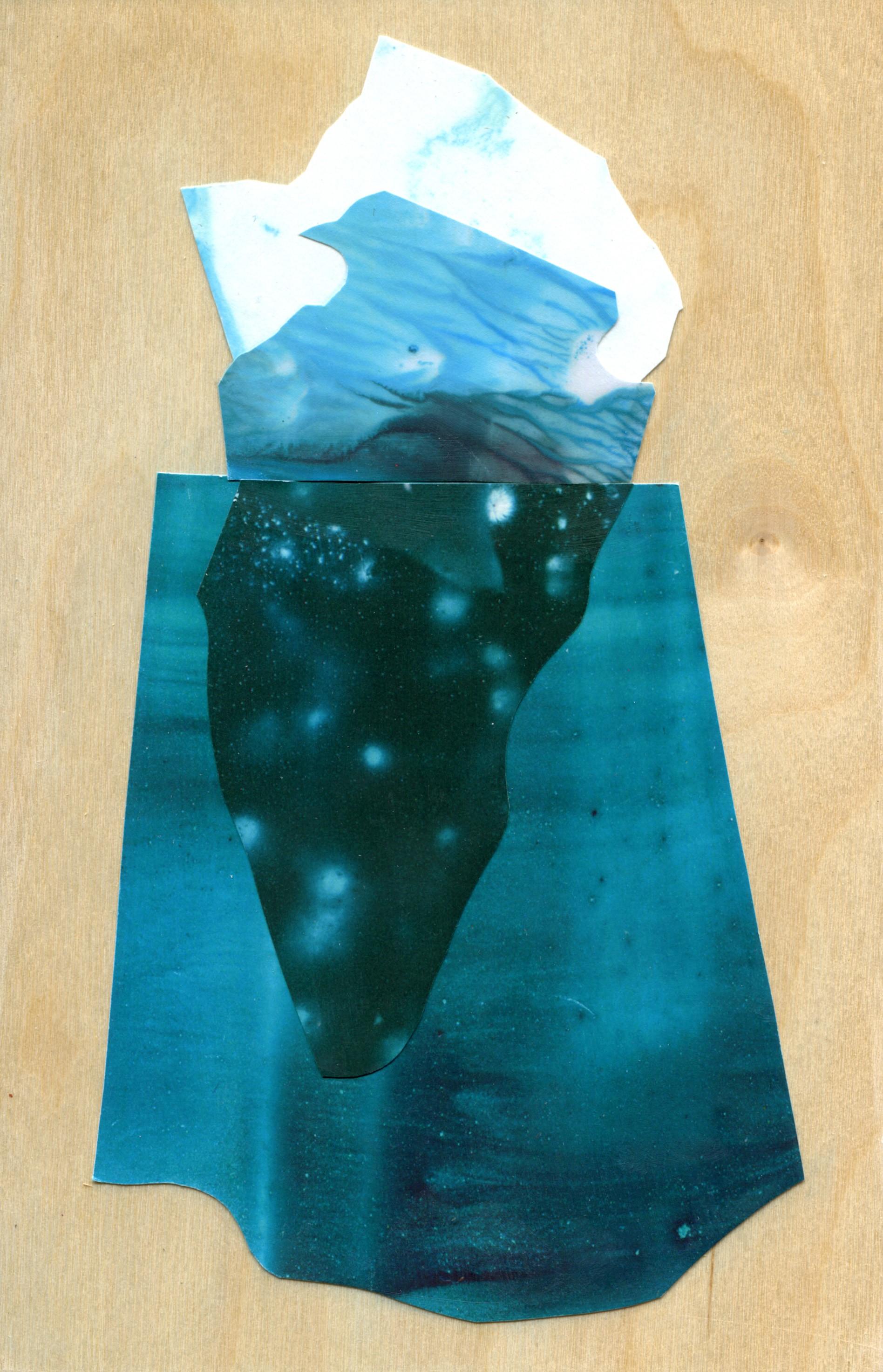 Iceberg 32 - Mixed Media Art by Sarah Winkler