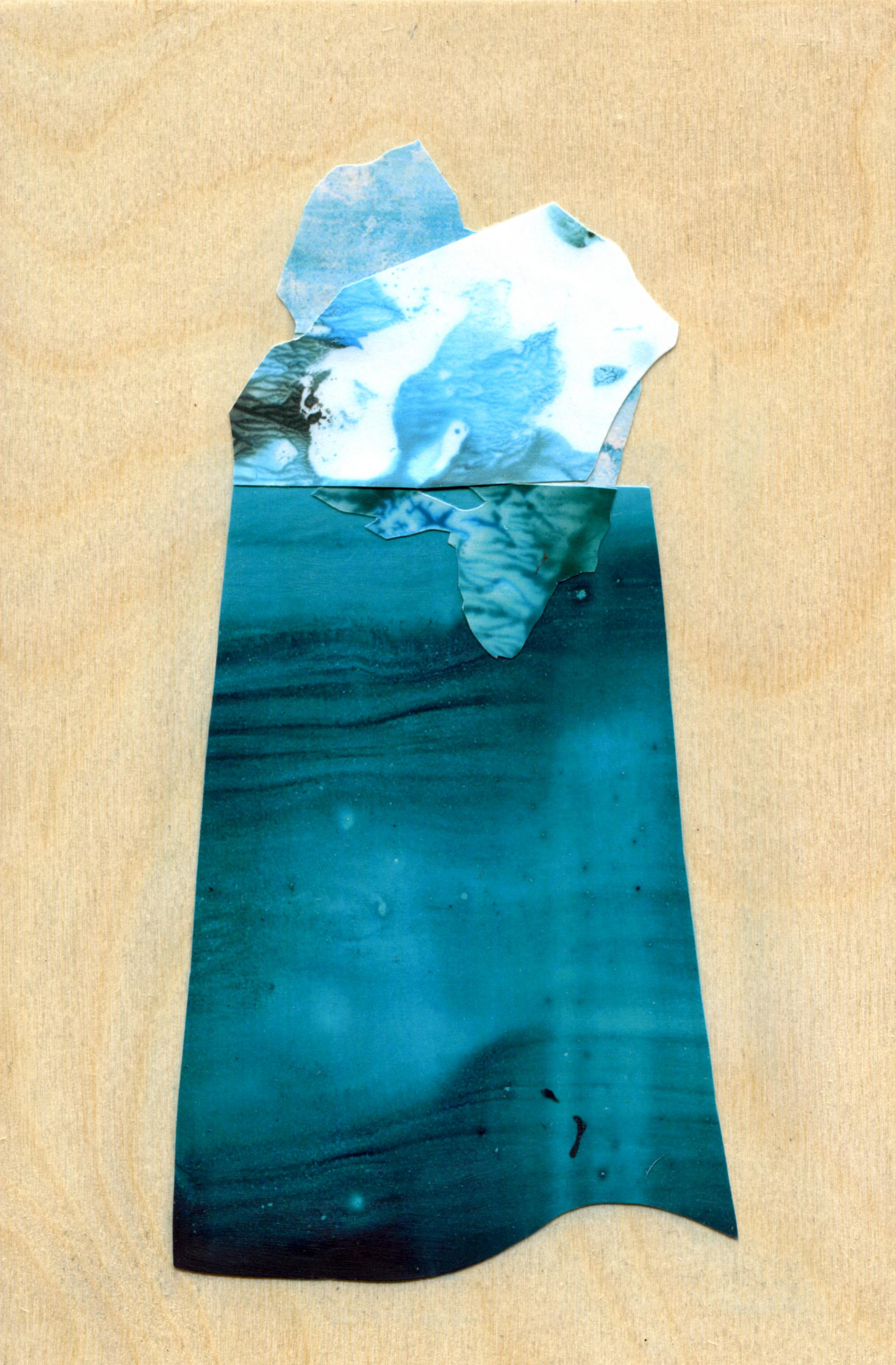 Iceberg 5 - Mixed Media Art by Sarah Winkler