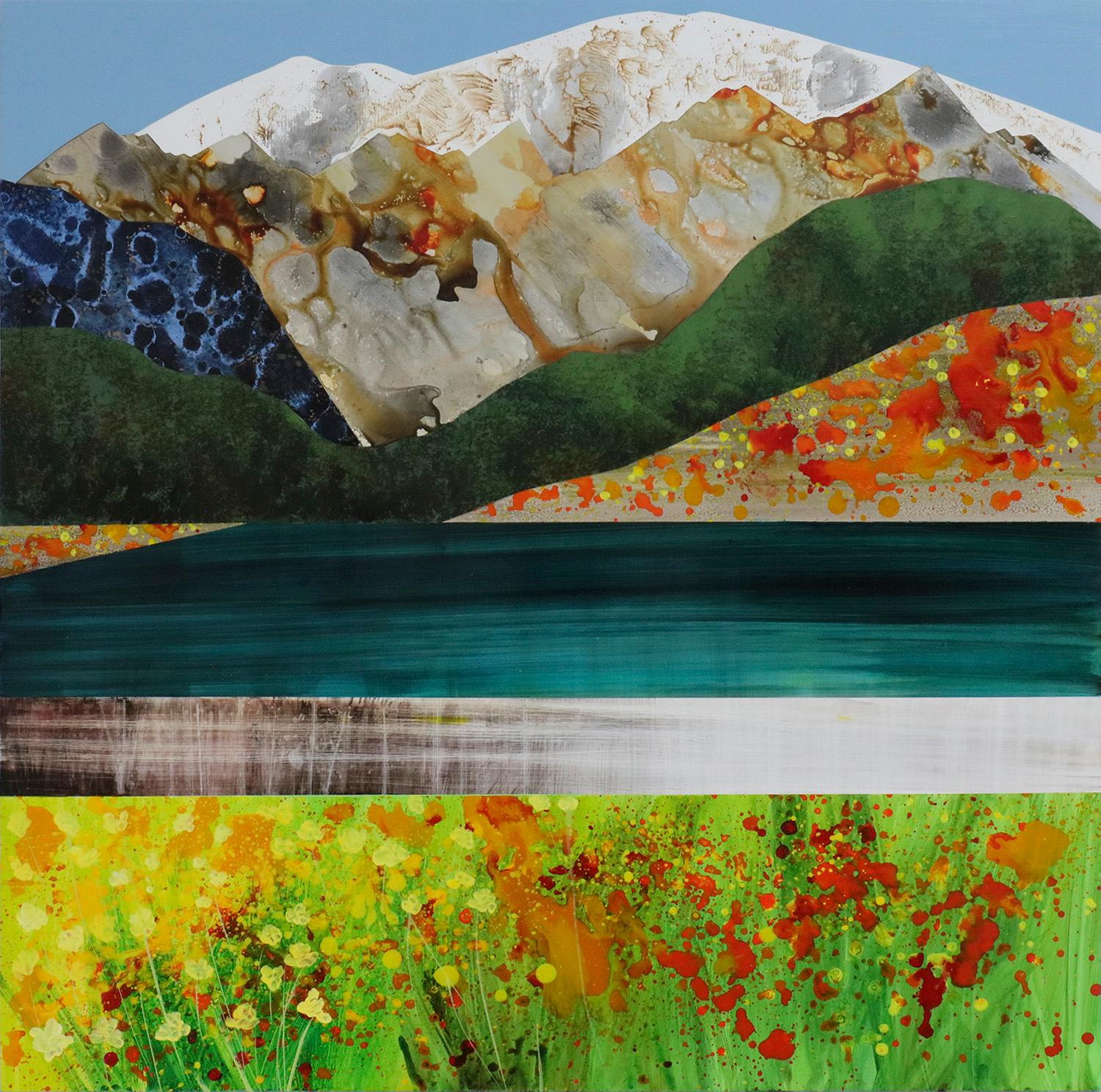 Sarah Winkler Landscape Painting - Absaroka Range in Bloom