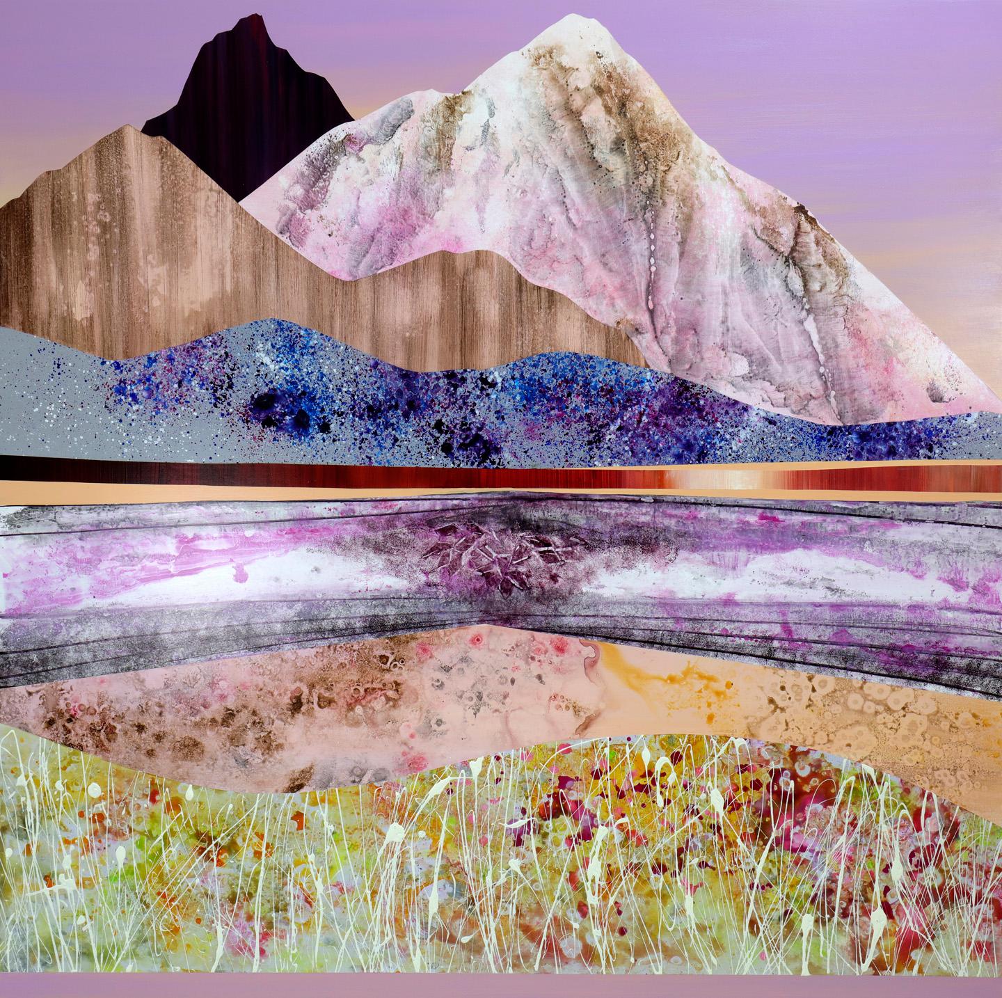 Magic Big Mountain - Painting de Sarah Winkler