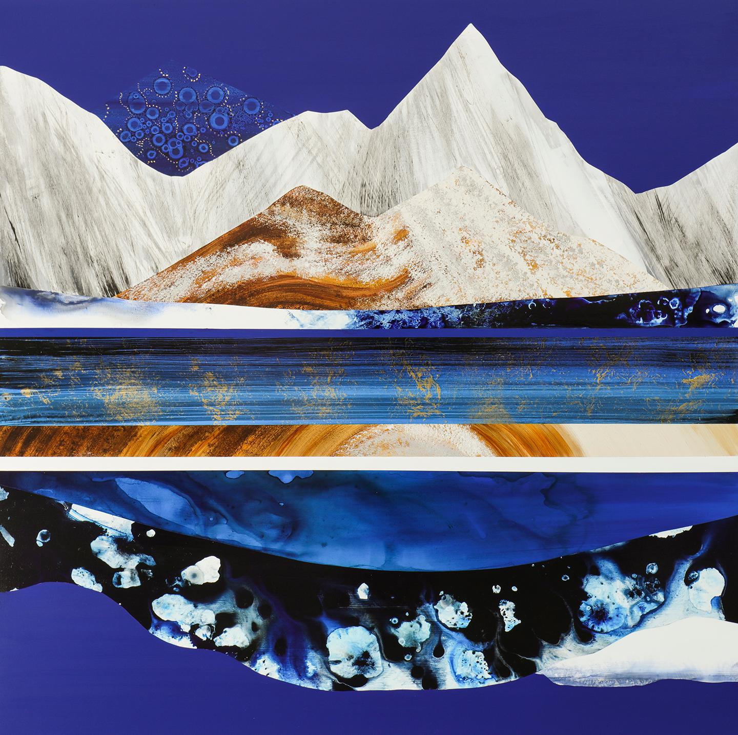 Jackson Glacier, Glacier N.P. - Painting by Sarah Winkler