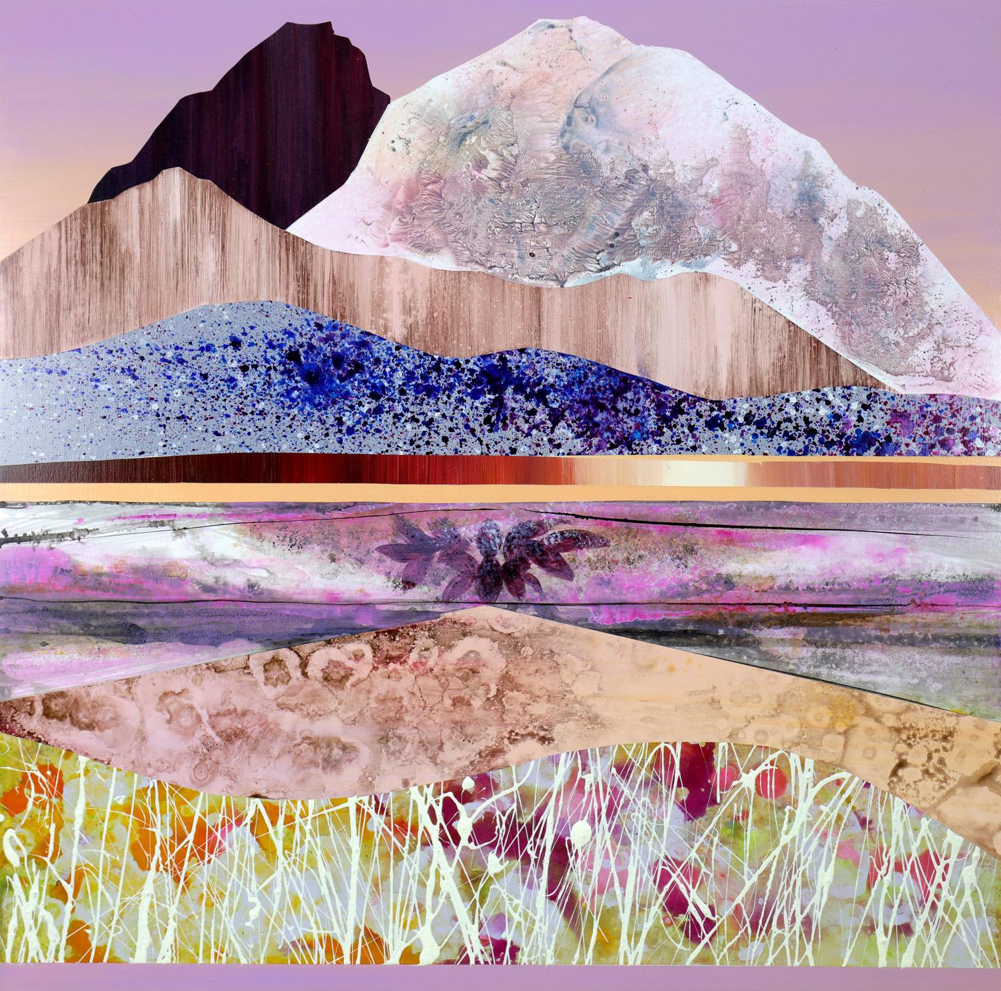 Sarah Winkler Abstract Painting – Bergzauber