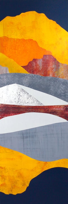 Orange Aspens in Afternoon Storm