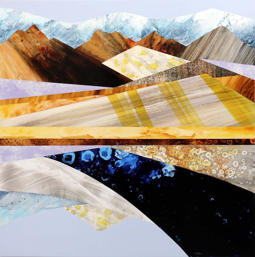 Landscape Painting di Sarah Winkler - Rising Through The Air