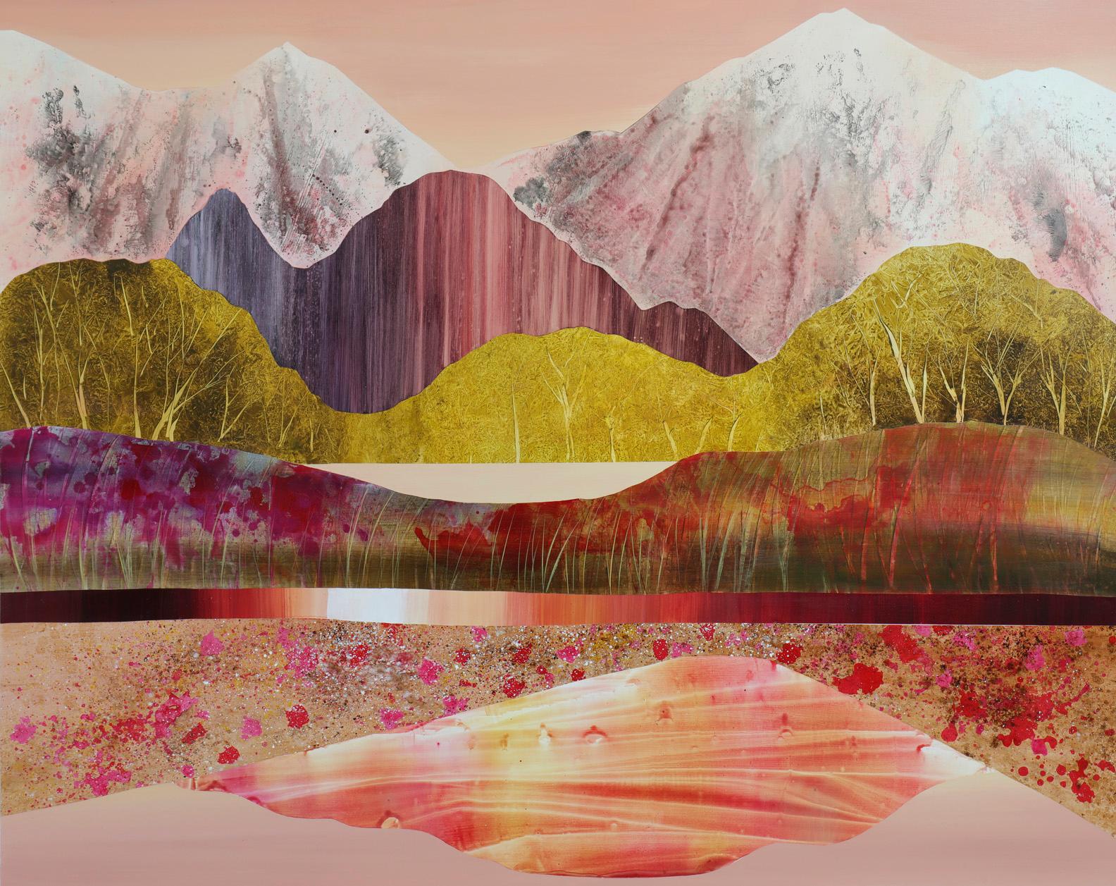Sarah Winkler Abstract Painting - The Pioneer Mountains