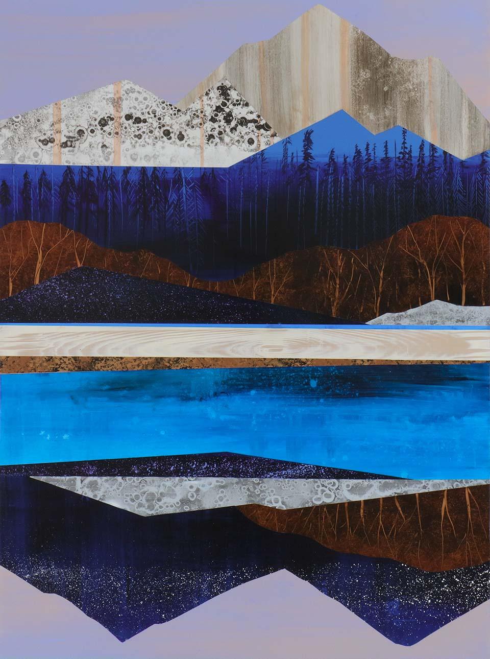 Sarah Winkler Landscape Painting - Twilight to Starlight 