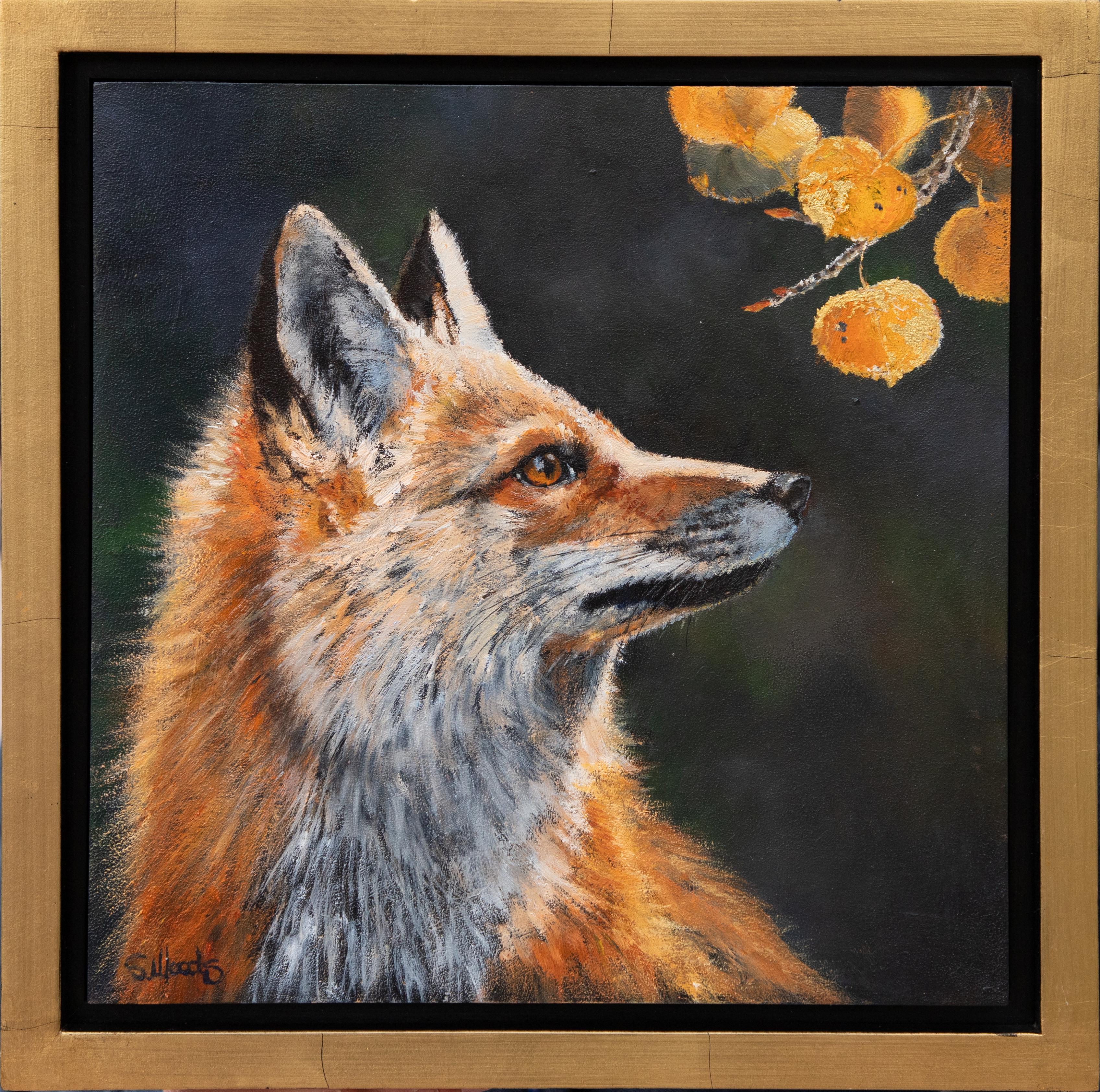 Animal Painting Sarah Woods - Eyeing Gold