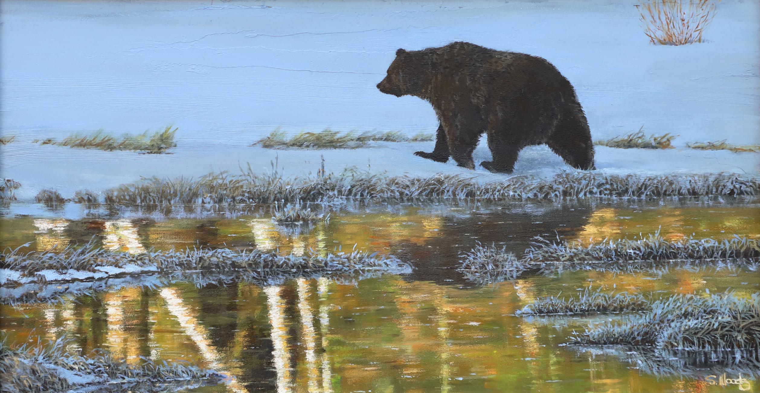 Gefrorene Reflexionen (Realismus), Painting, von Sarah Woods