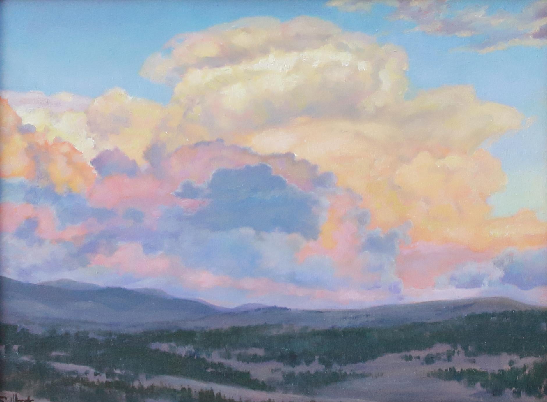 Summer Skies - Realist Painting by Sarah Woods
