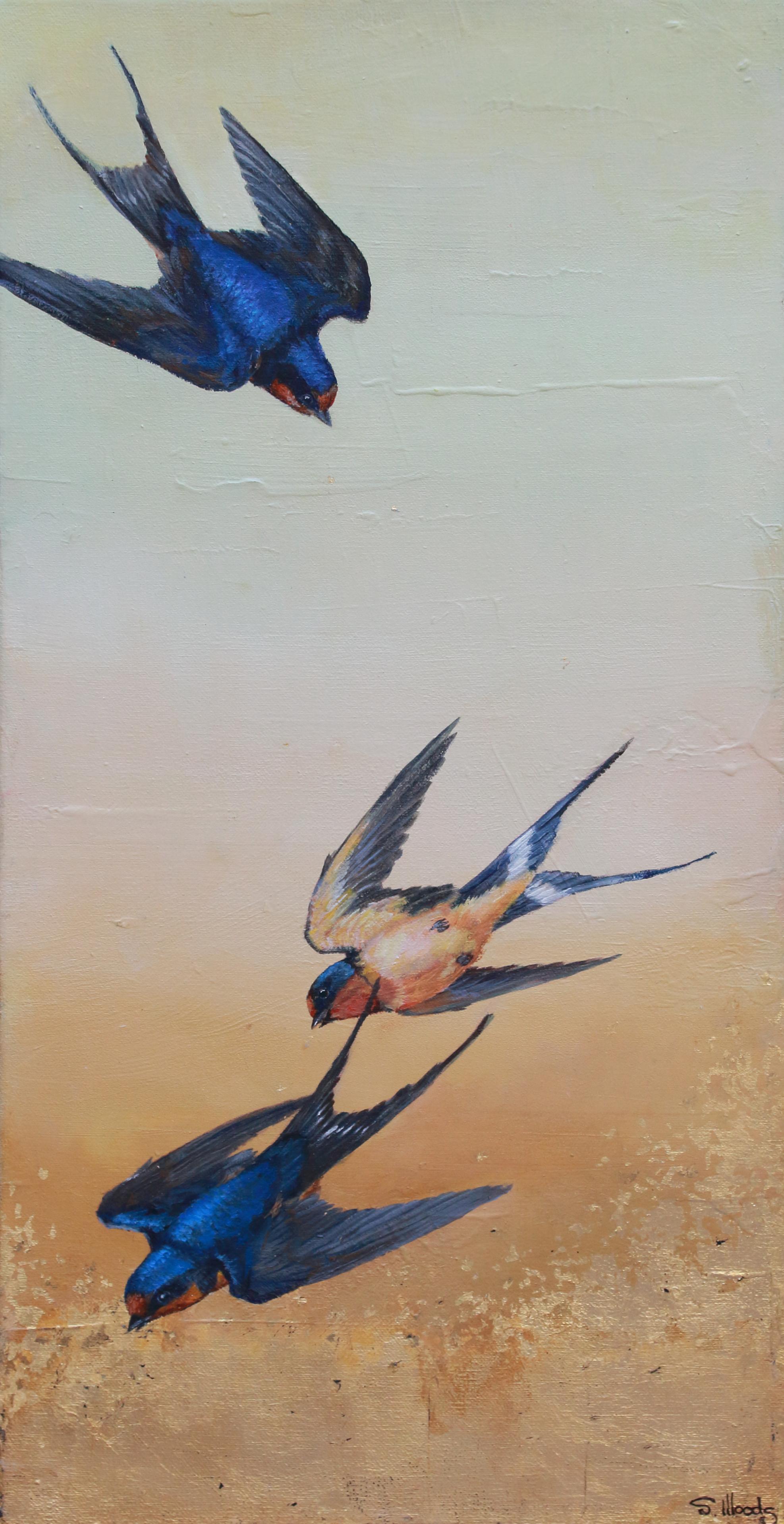 The Pursuit (Realismus), Painting, von Sarah Woods
