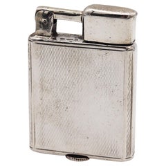 Antique SARASTRO 1929 Pforzheim Deco Everest Pocket Lighter In .925 Sterling Silver