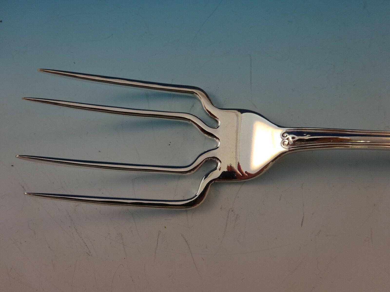 Saratoga by Tiffany & Co Sterling Silver BBQ Serving Fork Custom Made In Excellent Condition In Big Bend, WI