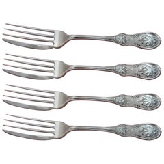 Saratoga by Tiffany and Co Sterling Silver Fish Fork Set 4 Piece AS Custom Made