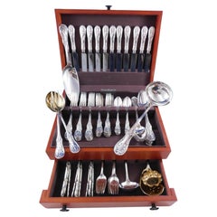 Saratoga by Tiffany & Co. Sterling Silver Flatware Set for 12 Service 91 pieces