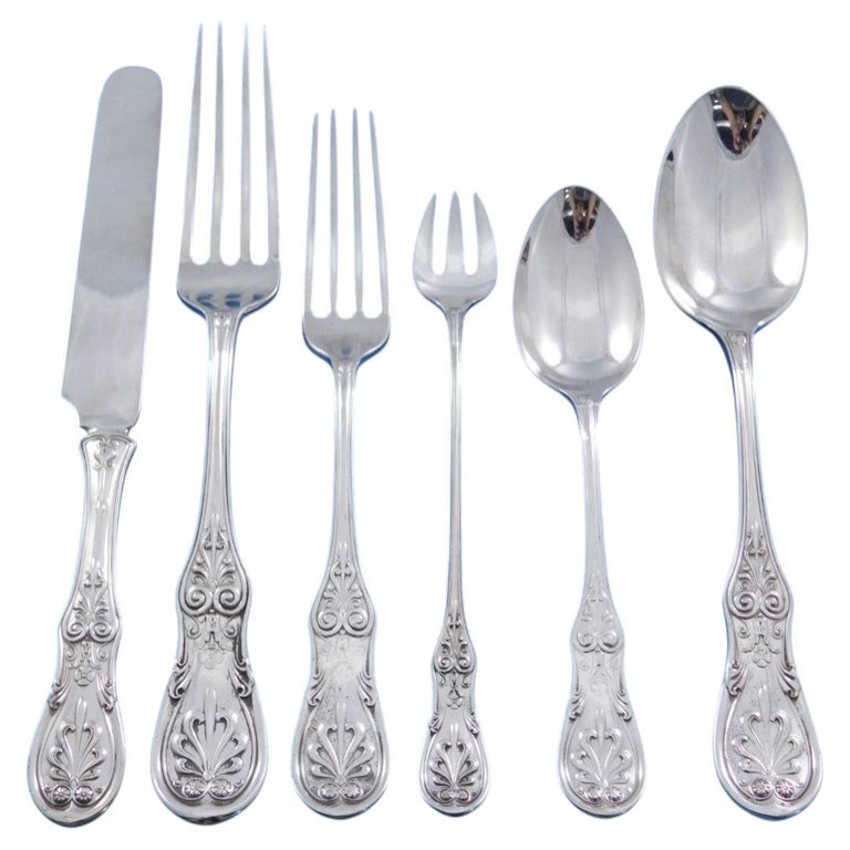 Saratoga von Tiffany and Co. Sterling Silber Besteck Set für 8 Personen 54 Teile im Angebot bei 1stDibs Deutschland