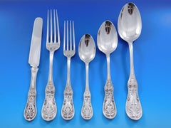 Saratoga by Tiffany Sterling Silver Flatware Set Service 38 Pieces Fitted Chest