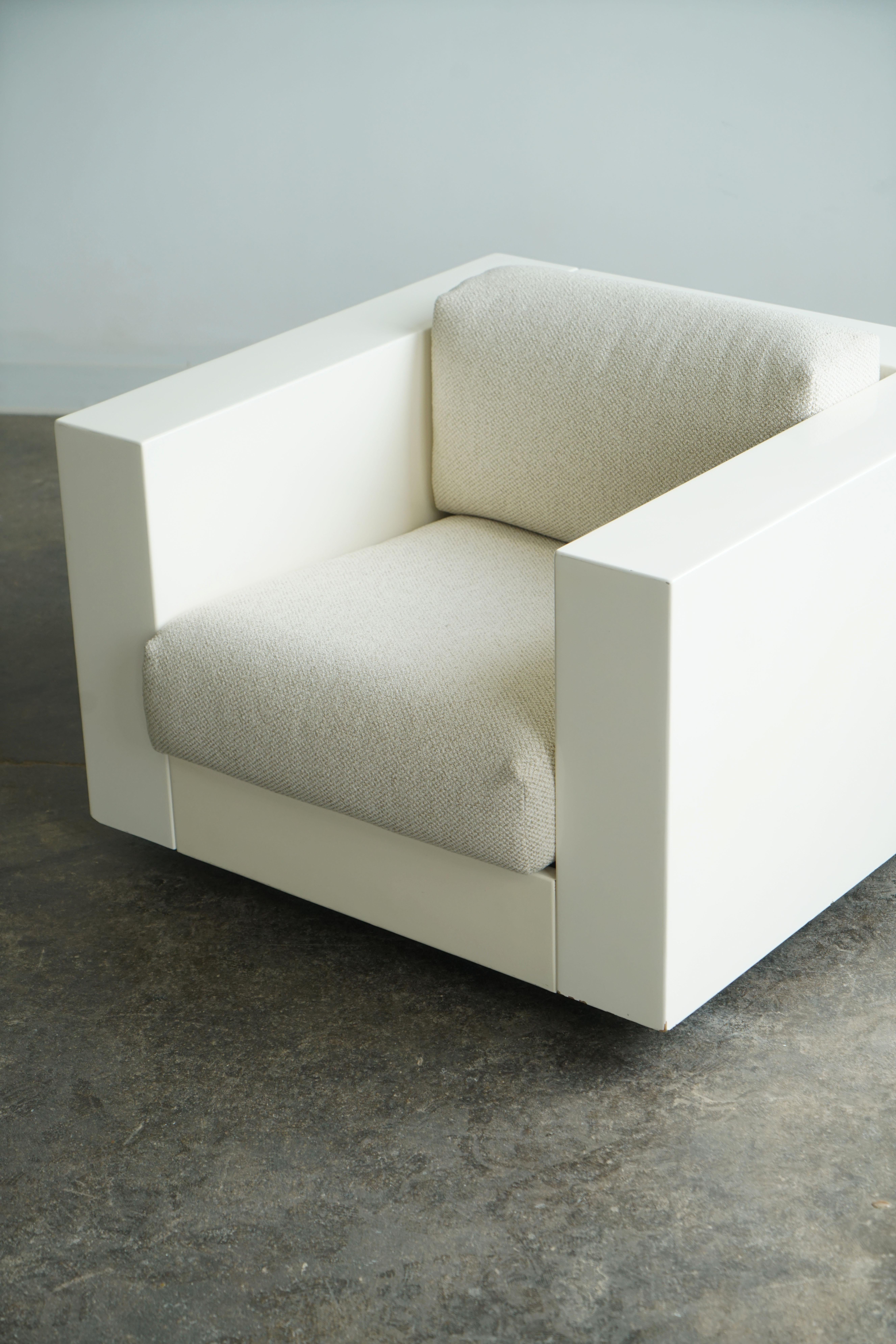 Saratoga lounge chair by Massimo and Lella Vignelli for Poltronova Italy 1960's In Good Condition In Chicago, IL