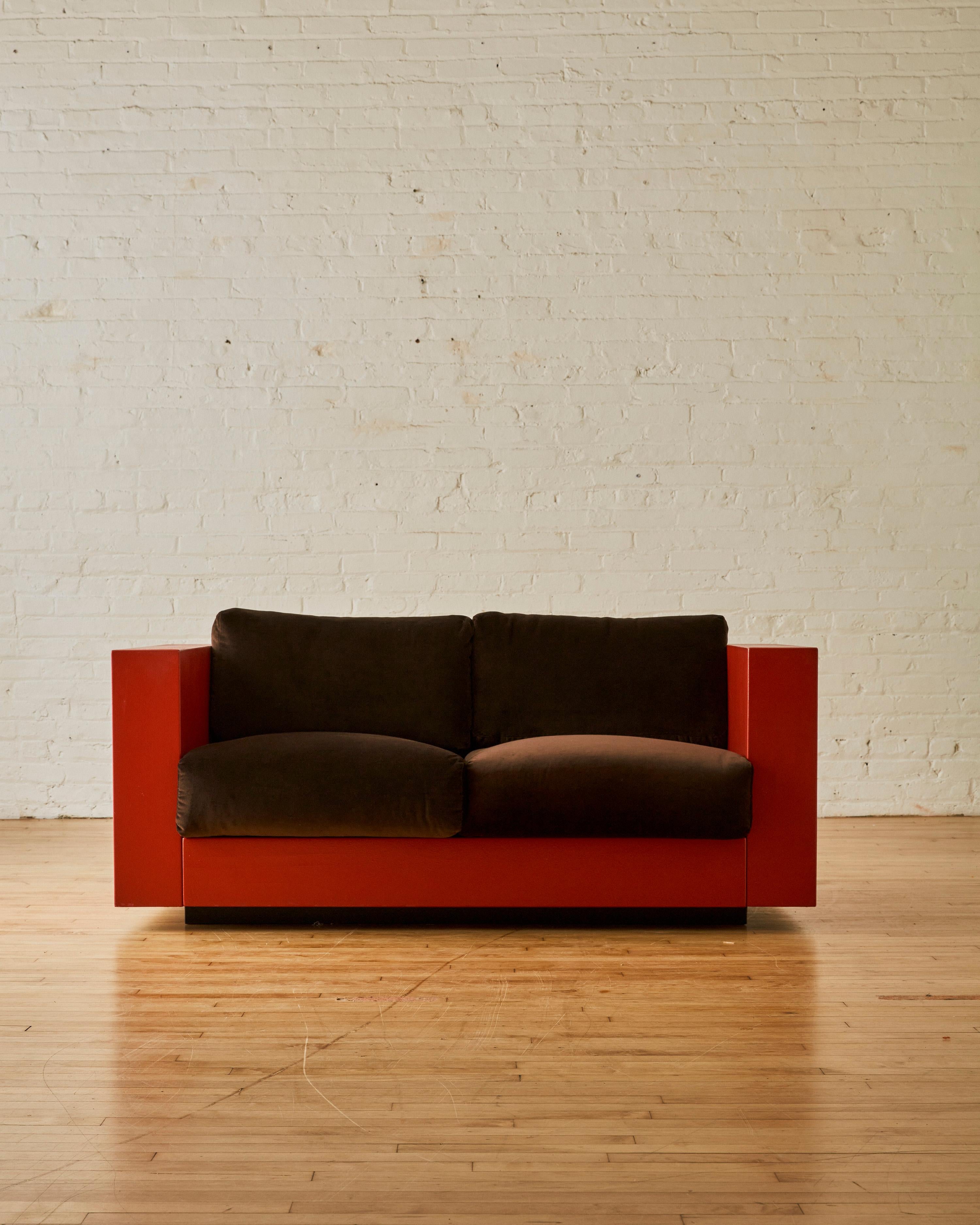 Mid-Century Modern Fauteuil Saratoga conçu par Lela et Massimo Vignelli par Poltronova en vente