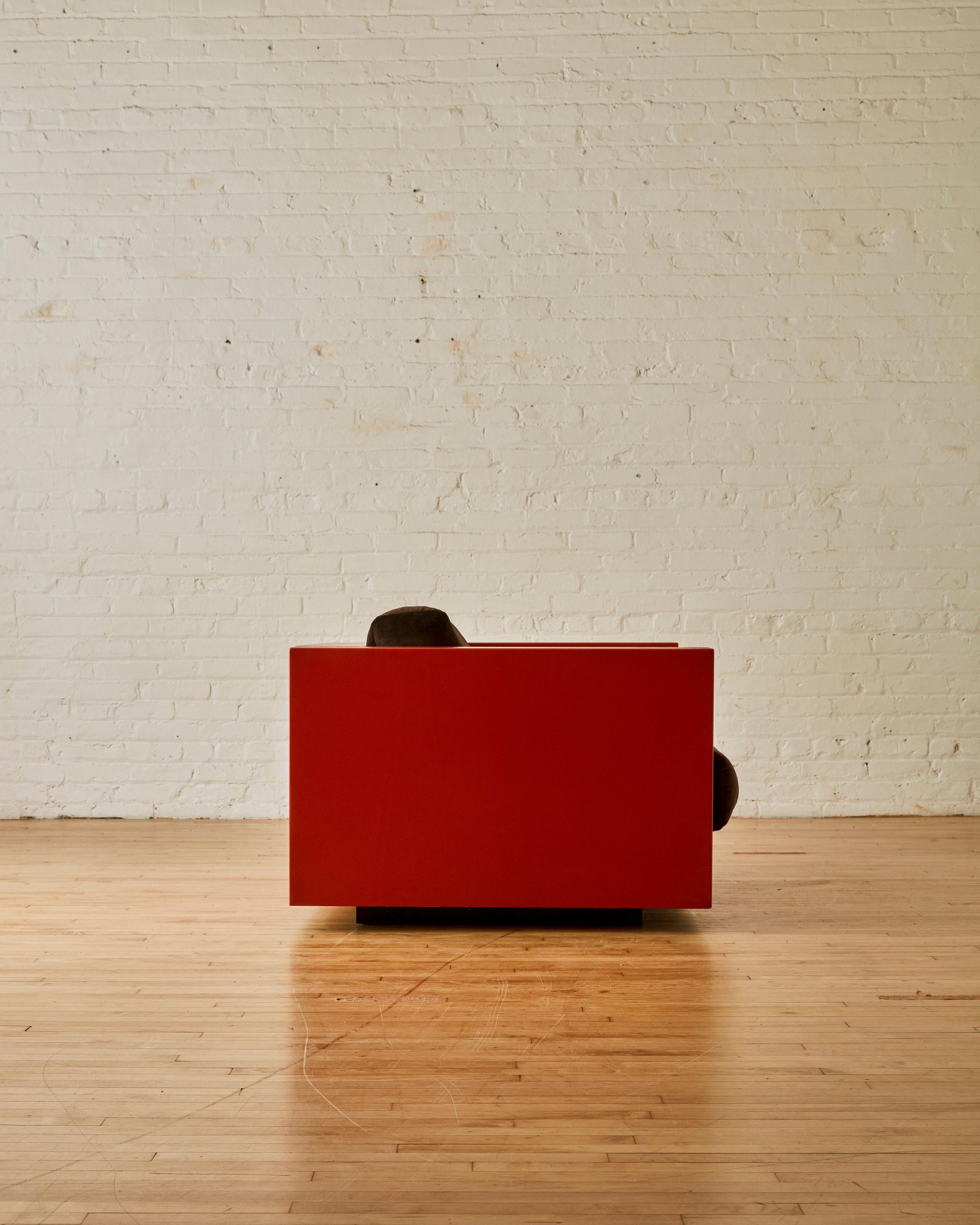 20ième siècle Fauteuil Saratoga conçu par Lela et Massimo Vignelli par Poltronova en vente