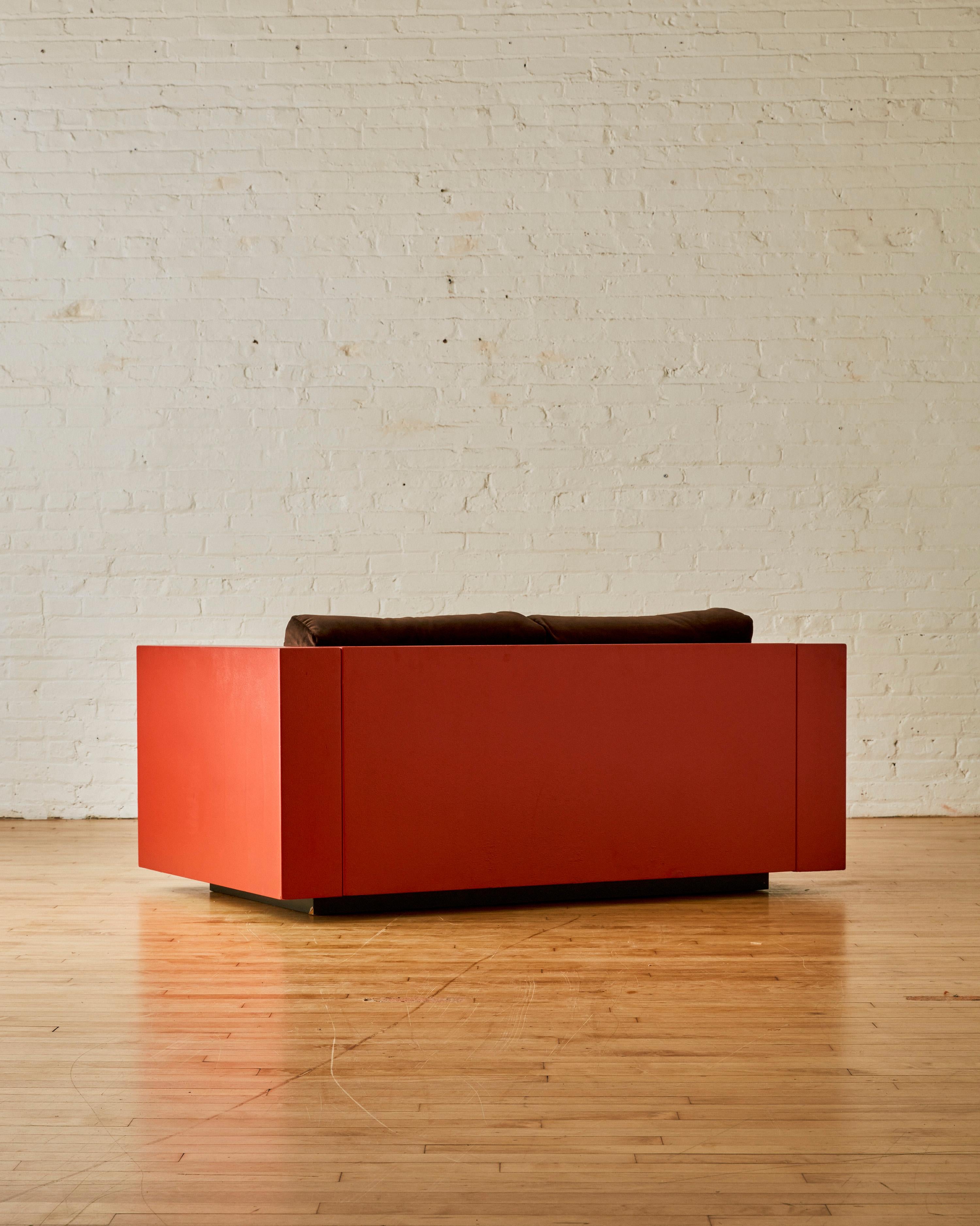 Mohair Fauteuil Saratoga conçu par Lela et Massimo Vignelli par Poltronova en vente