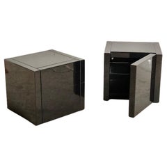 Saratoga Night Table/Cubic Cabinet by Massimo and Lella Vignelli for Poltronova