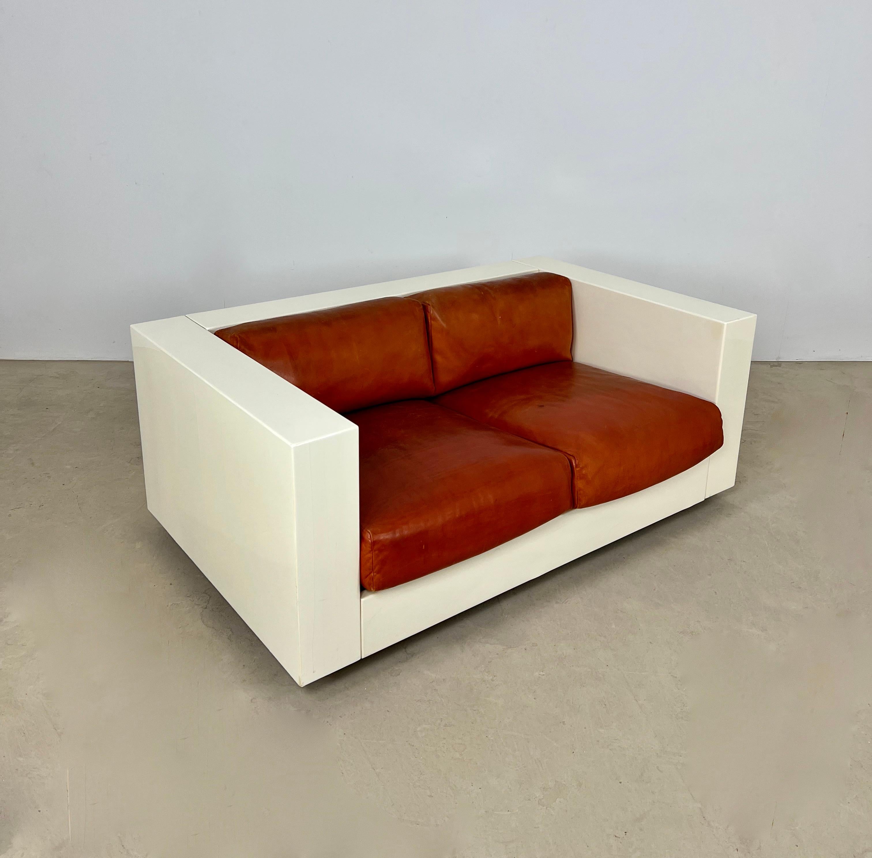 Mid-Century Modern Saratoga Sofa by Massimo & Lella Vignelli for Poltronova, 1960s