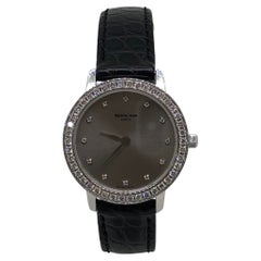 Sarcar-Uhr aus 18 Karat Weißgold mit Diamant-Lünette