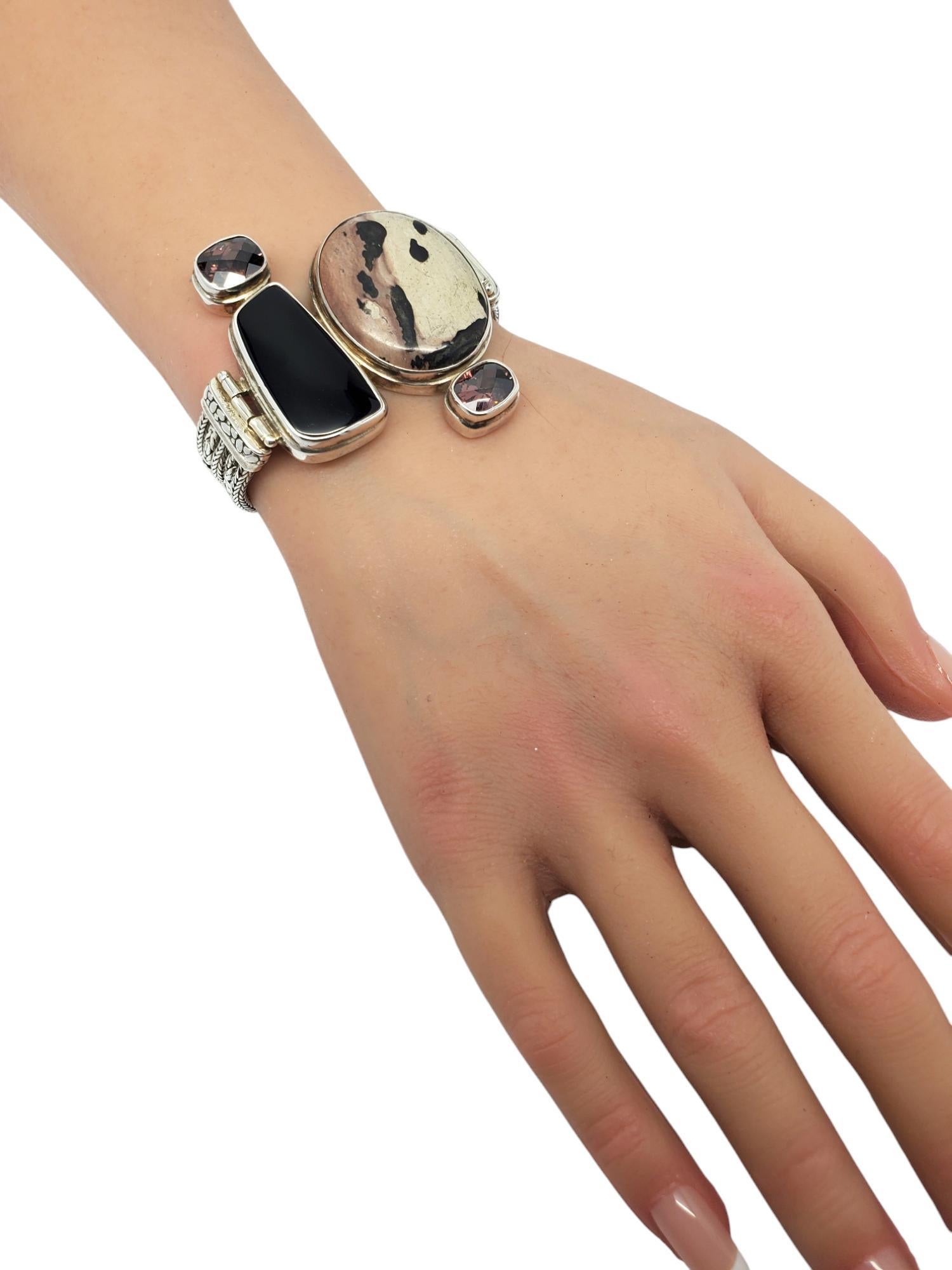 Bracciale multi gemme in argento sterling Sarda #19576 in vendita 3