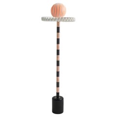 Sare Lamp in Pink/Black by Merve Kahraman, Marble Glass & Hand-Painted Glass