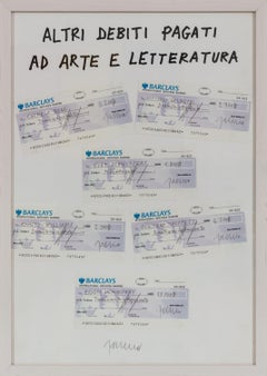 Altri debiti pagati ad Arte e Letteratura, 1993, Poesia Visiva, Collage