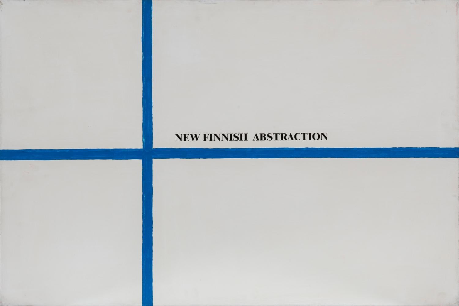 New Finnish Abstraction, 1972-2002, Acrylic on canvas, Flags, Visual Poetry - Painting by Sarenco