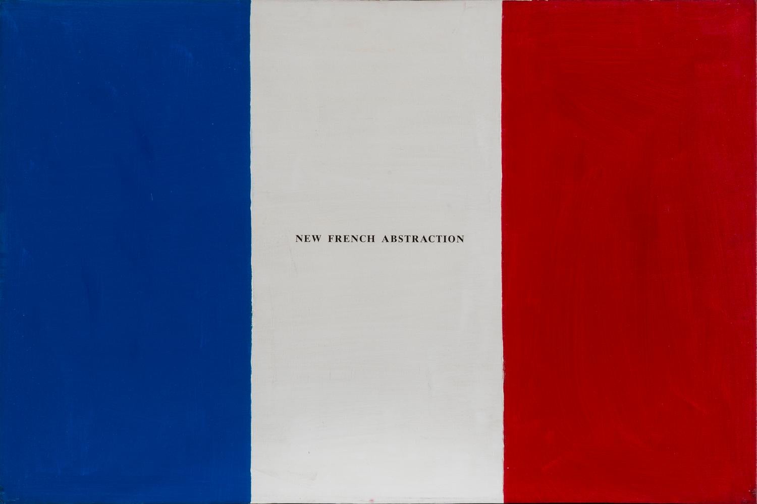 Neue französische Abstraktion, 1972-2002, Acrilico su tela, Bandiere, Schlesische Visiva, Bandiere – Painting von Sarenco