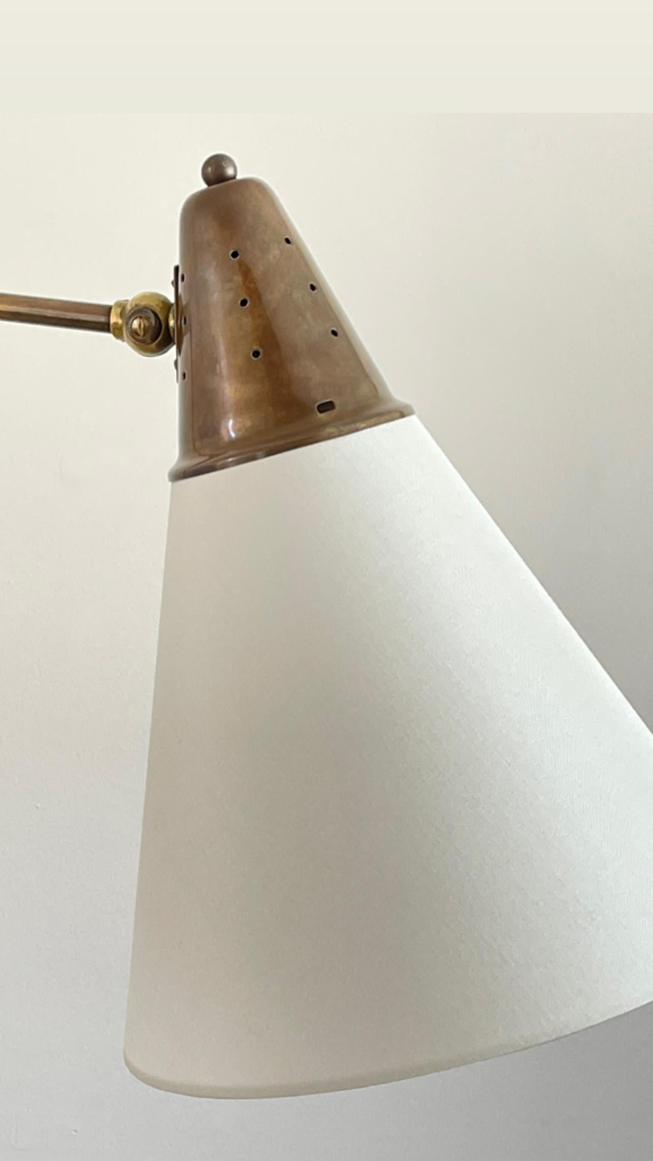 Brass Sarfatti Attributed Floor Lamp