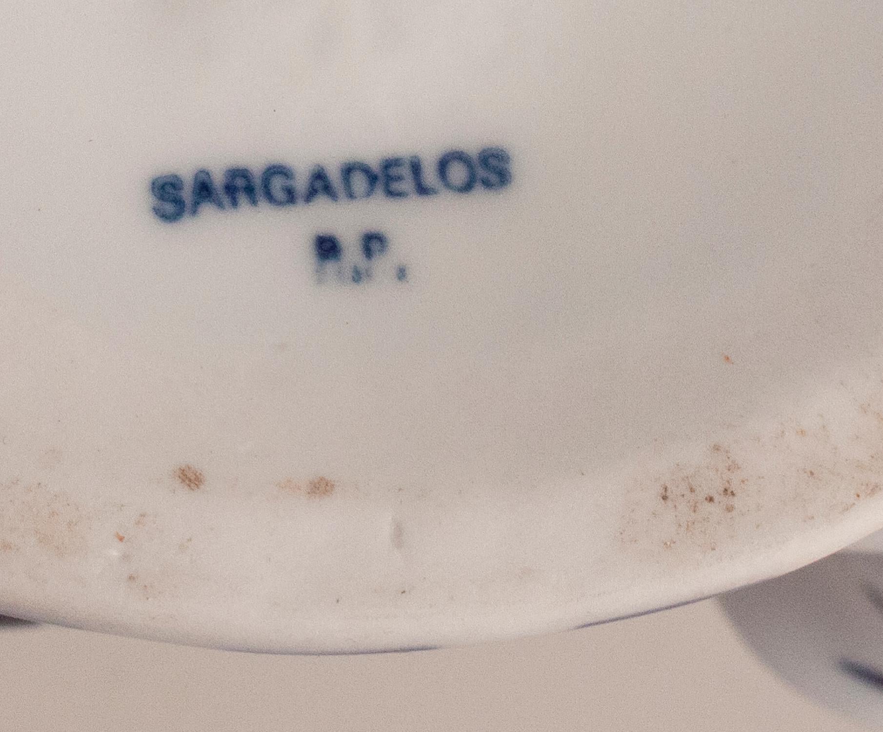 Late 20th Century Sargadelos Porcelain Candlestick, 1970s