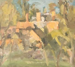 Farm near Marlborough Easter 1978 by Sargy Mann - oil on board