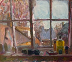 Vintage Sargy Mann, Modern British, Camberwell School of Art, Still life oil painting