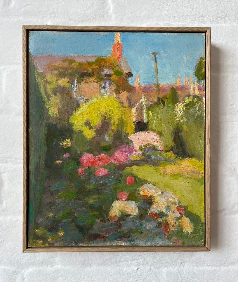 Sargy Mann, Modern British, Camberwell School of Art, Dorset cottage landscape 2