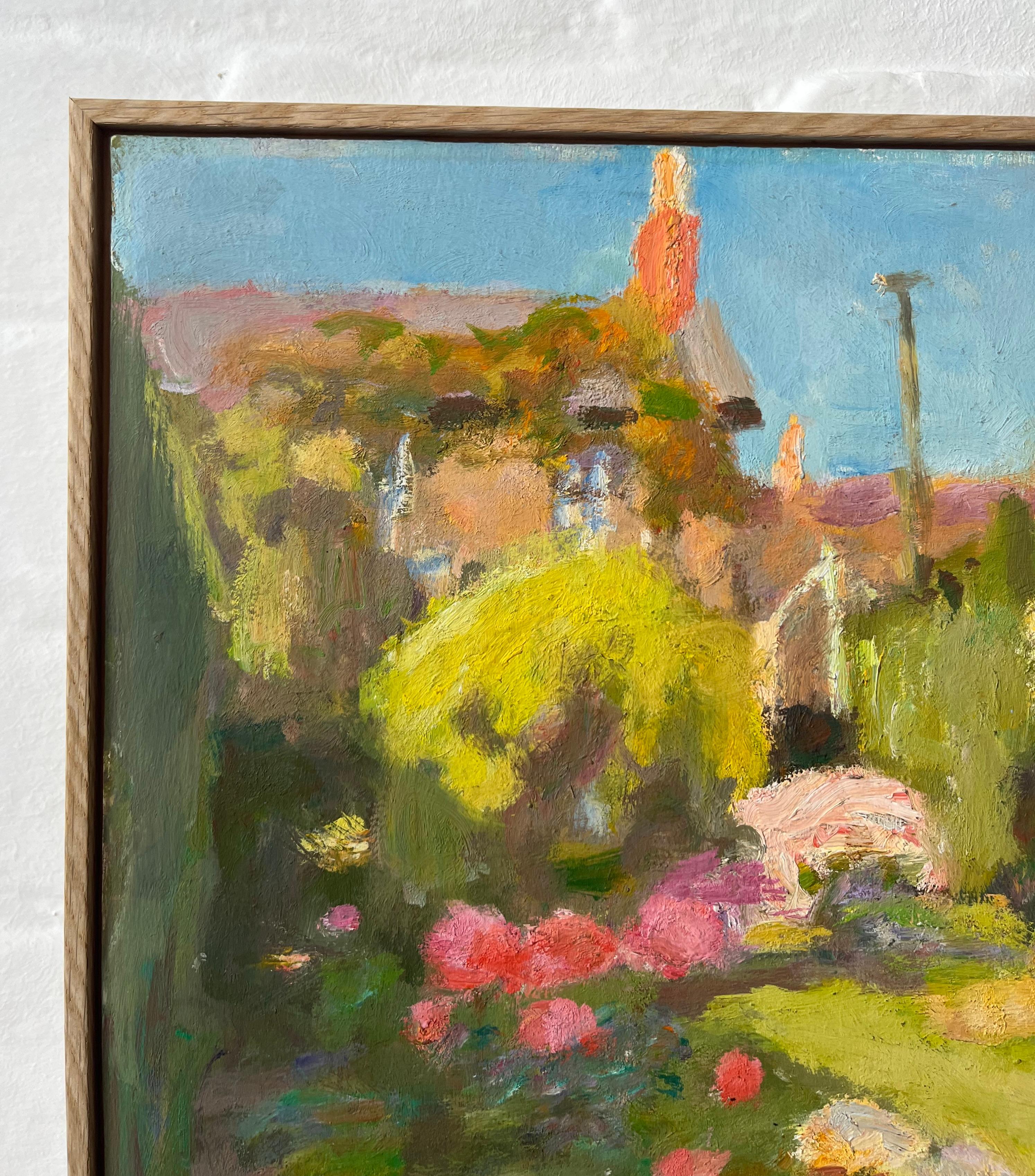 Sargy Mann, Modern British, Camberwell School of Art, Dorset cottage landscape 4