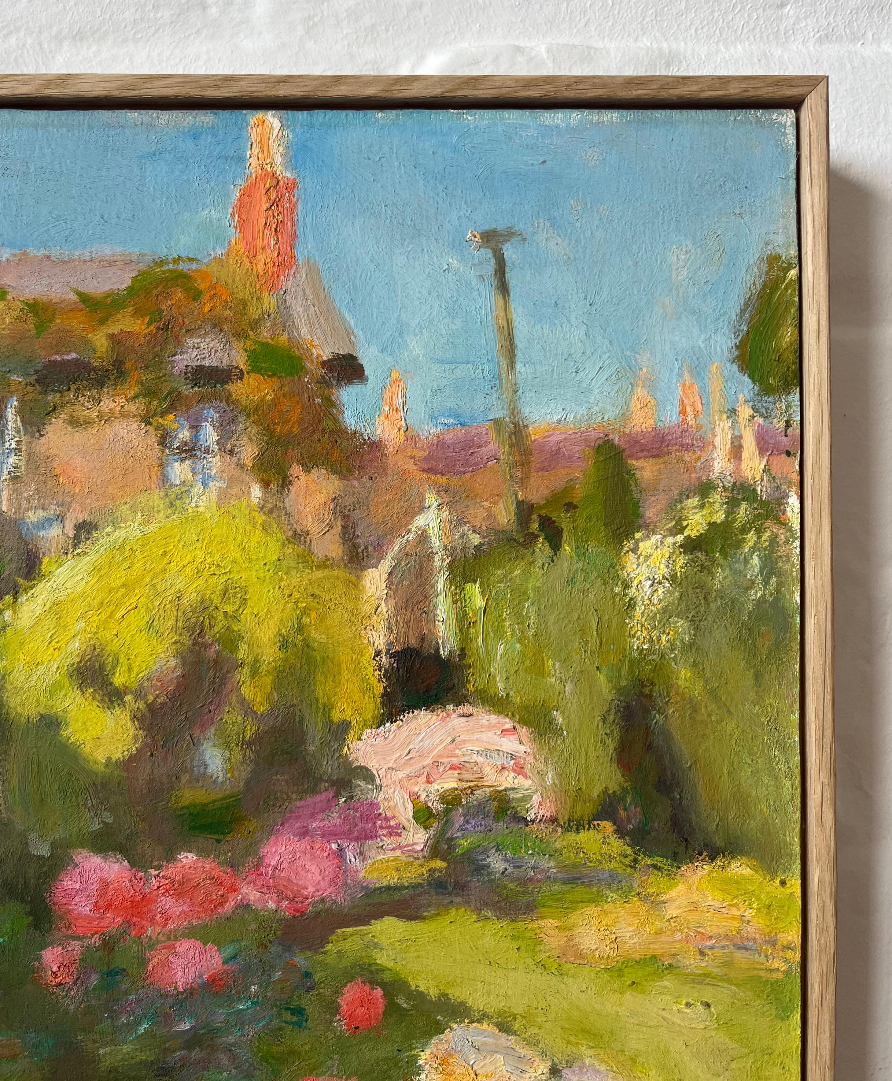 Sargy Mann, Modern British, Camberwell School of Art, Dorset cottage landscape 5