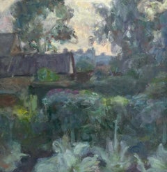 Sargy Mann, Modern British, Camberwell School of Art, cottage garden landscape